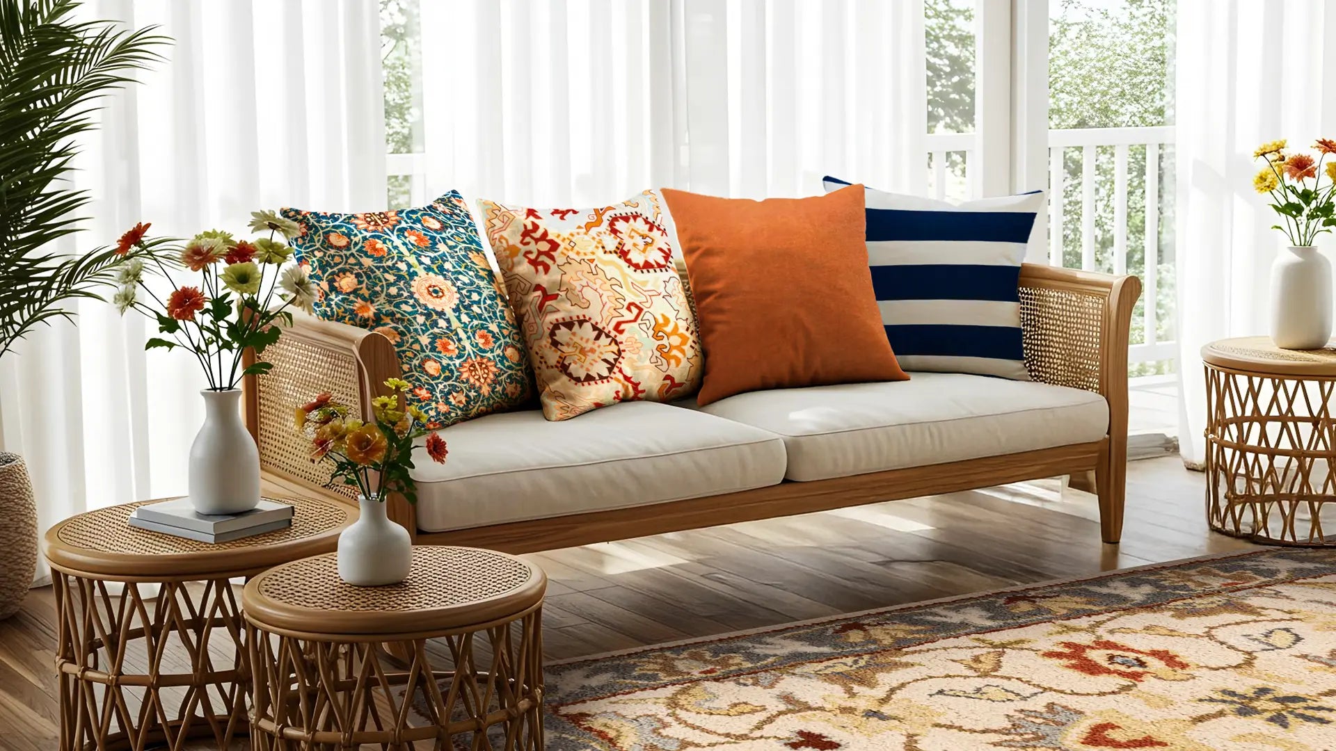 Instant Pop: 5 Creative Ways to Style Bright Cushions
